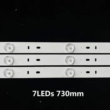 3ks 7LEDs 730mm LED pásy pre CL-40-D307-V3 UBE12F01YT00S42S01231 LED40M3000A LED40R6000