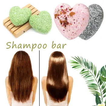 3ks Eco-Friendly Pevné Šampón Bar Prírodný Olej-ovládanie Vhodný Pre Mastnú vlasovú Pokožku, Vlasy Krehké Vlasy Silikónu a Sušič na Mydlo