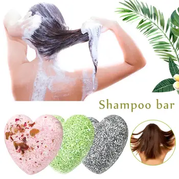3ks Eco-Friendly Pevné Šampón Bar Prírodný Olej-ovládanie Vhodný Pre Mastnú vlasovú Pokožku, Vlasy Krehké Vlasy Silikónu a Sušič na Mydlo