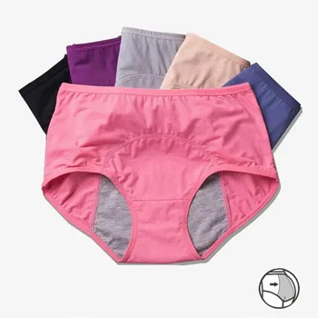 3ks/Set Menštruačné Nohavičky Ženy Sexy Nohavice Únik Dôkaz Inkontinencia Bielizeň Bavlna priedušná hygienické nohavice