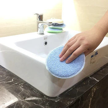 3ks/Set Veľké upratovanie Hubky scourer pre vaňou odolné sanitárnej keramiky Kúpeľňa čistiaca Kefa Umývadlo Nástrojov na Čistenie Drhnúť spong