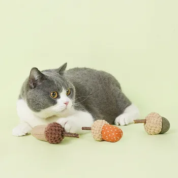 3ks/veľa Mačka Žaluď Bite-Odolný Molekulová Catnip Hračky Žuvacie hračky Dráždiť Hračiek pre Mačky Cat Dodávky pre domáce mačky, mačiatka