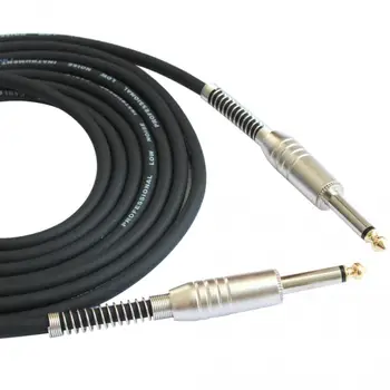 3m 10 ft Mono Kábel Audio Samec Samec Kábel Gumy Kabát Drôt Medený Kábel 6,3 mm Rovno Konektor pre Elektrické Nástroje
