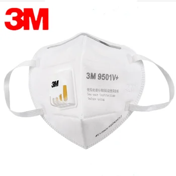 3M Maska Respirátor pleťové Masky Proti oparu PM2.5 aktívny uhlíkový Filter Hlavy montáž Cool Flow Ventil Priedušná Bezpečnosti maska