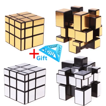 3x3x3 Magické Zrkadlo Kocky Cast Potiahnuté Puzzle Profesionálne Rýchlosť Magic Cube Magic Vzdelávania Hračky Pre Deti,