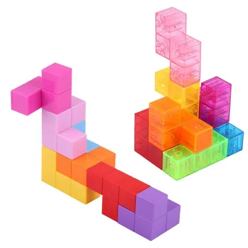 3x3x3 Magnetické ABS Kocka Puzzle Twist Stavebné Bloky pre odbúranie Stresu s 54 príručka karty Deti Zábavné Zmontované Hra Hračky pre Dieťa