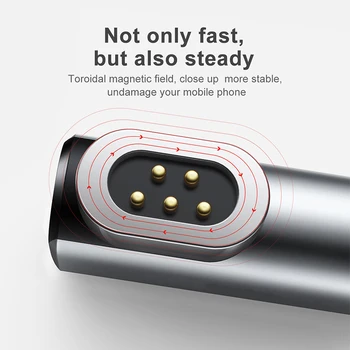 4.3 Typ C Typ-C Magnetické Koleno Adaptér Converter pre Apple Macbook Pro Samsung S8 Rýchle Nabíjanie Magnet USB-C kábel Kábel Adaptéra