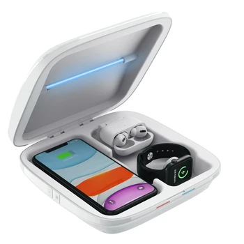 4 in 1 Multifunkčné UV Box Lampa Mobilný Telefón, USB Nabíjačka, Svetlo