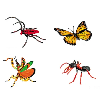 4 Ks Zvierat, Hmyzu Puzzle Vzdelávacie Vedy Hračky pre Deti - 24 druhov Hmyzu
