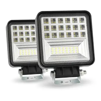 4 Palcov Beží LED Svetlá Pre Autá Povodňových Mieste Lúč Pracovné Svetlo Off Road 4WD SUV Jazdy Hmlové Svietidlo Námestie Auto Žiarovka Príslušenstvo
