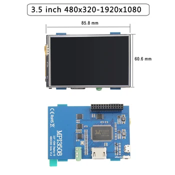 4 palcový 3,5 palcový Raspberry Pi 4 Dotykový Displej 800x480 IPS Podsvietenie displeja Nastavenie Displeja LCD wih Audio pre Raspberry Pi 4B/3B+/3B PC