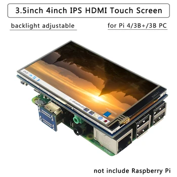 4 palcový 3,5 palcový Raspberry Pi 4 Dotykový Displej 800x480 IPS Podsvietenie displeja Nastavenie Displeja LCD wih Audio pre Raspberry Pi 4B/3B+/3B PC