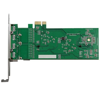4 Port 1000Mbps RJ45 1X PCI Express Sieťová Karta PCIe Gigabit Ethernet LAN Karty 82575 Čip na Ploche