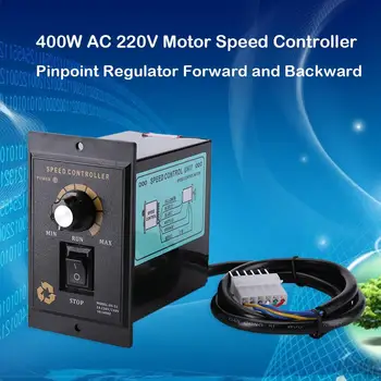 400W AC 220V Motorových Rýchlosť Radiča lokalite Pinpoint Regulátor Dopredu a Dozadu, AC Regulované Otáčky Motora Radič