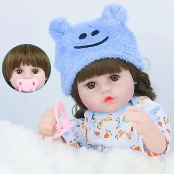 42cm Reborn Baby Doll Rozkošný Mäkké Vinly Silikónové Realisticky Dieťa Simulácia Bebe Bábiky Hračky Pre Dievčatá