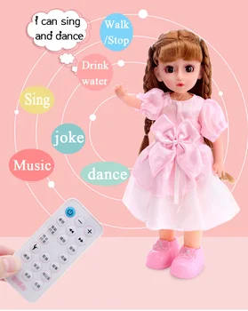 43 cm Veľké Hovorí Inteligencie Dolly Dievča Vyhovovali Princezná Hračky Vzdelávania v Ranom Detstve Záujmu Pestovanie Narodeninám