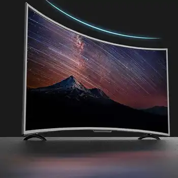 43 palcový Monitor Zakrivené Obrazovke TV 3000R HD Smart LCD TV, Ultra Tenké HDR Digitálny WIFI Televízie Umelej inteligencie Hlas TV