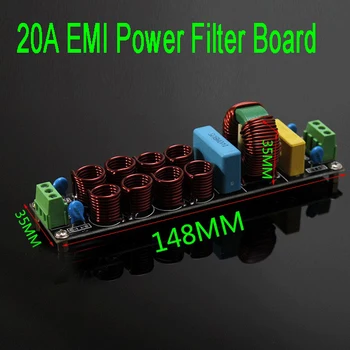 4400W 20A EMI Power Filter Čistička Filter Rada Hluku Tlmič AC 110V 220V Pre Reproduktor, Zosilňovač modul
