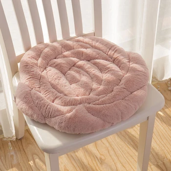 45*45 cm /55*55 cm Japonský štýl ružový plyšový rose vankúš stoličky, sedacia tatami rohože teplé podlahy vankúš pad auto mat stoličky