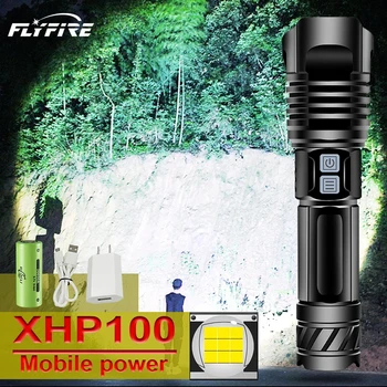 450000LM XHP100 výkonné led baterka 18650 26650 usb nabíjateľné baterky pochodeň svetla xhp50 lov svietidla xhp90 xhp70