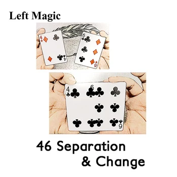 46 Separácia A Zmena Karta Kúzla Zblízka Street Stage Magic Rekvizity Profesionálny Kúzelník Ilúzie Elementary Meditation Komédia