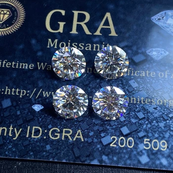 4ct VVS1 10 mm D Lab Color Moissanite diamond Vynikajúce Znížiť Vysokú kvalitu módne Prsteň, Šperky, Takže