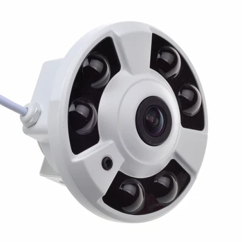 4MP 5MP Sieťová IP Kamera 180 Stupňov 360-Stupňový Panoramatický Fisheye Objektív Dome Home Security POE kamerový monitorovací
