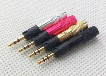 4pcs 4color 2,5 mm 3 pól Stereo Samec Opravy konektor typu Jack Audio Konektor DIY Spájky adaptér pre HYBNOSŤ