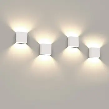 4pcs 6W Stmievateľné LED Nástenné svietidlo Hliníkové Jednoduché Uličkou Námestia Hore Dole Nástenné Svietidlo, Spálne, Obývacia Izba Pozadí LED Nástenné Svietidlá