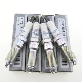 4pcs Auto Irídium Spark Plug pre Mazda 3 5 6 CX-7 Hold 2.5 L ILTR5A13G L3Y218110 L3Y2-18-110 ILTR5A-13G