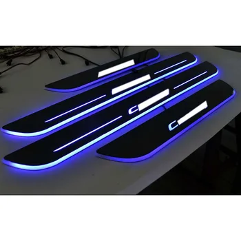 4pcs BRILLENT LED šúchať doska dvere, parapety vhodné pre CAMRY 2012-2016 AUTO styling príslušenstvo