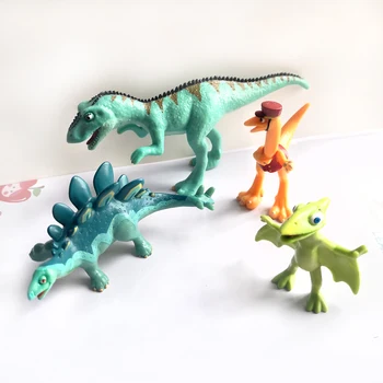4pcs dinosaura model dinosaur train hračka základné dinosaurus, bábiky, detské vzdelávacie kognitívne hračky fungovať