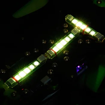 4pcs iFlight Programovateľné RGB 5 LED Svetlá 5V Super LED Svetlo, zadné Svetlo PCB Dosky 3 Pin Konektor pre RC FPV Racing Bezpilotné Lietadlá