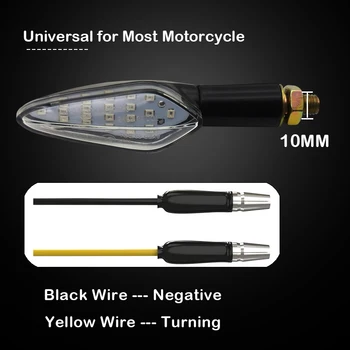 4PCS LED smerovku Motocykel Flasher E4 značka Schváleného Motocykel Zase Signál Svetlo Zabudované Relé Blikajúce Svetlo 20LED Blinker
