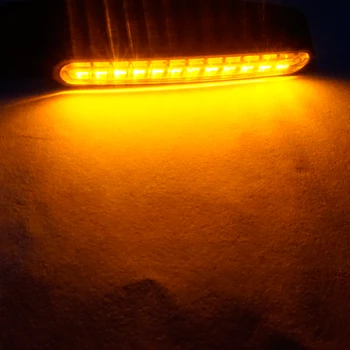 4PCS LED smerovku Svetlo pre Motocykel 12*335SMD Chvost Flasher Tečúcej Vody Blinker IP68 Ohybný Motocykel Blikajúce Svetlá