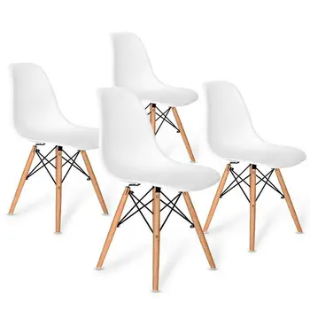 4Pcs Nordic Jedálenské Stoličky Tvorivé Moderný Minimalistický Design Kancelárske Stoličky Počítač Stoličky Čaj Káva Stolice Pre Domáce Štúdium Spálne