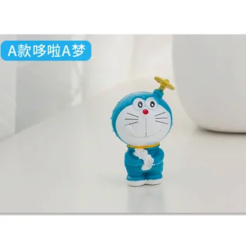 4Pcs/set Japonské anime Mačka robot Doraemon Micro krajiny dekorácie PVC Akcie Obrázok Zberateľskú Model Hračka funkcie opp taška N668