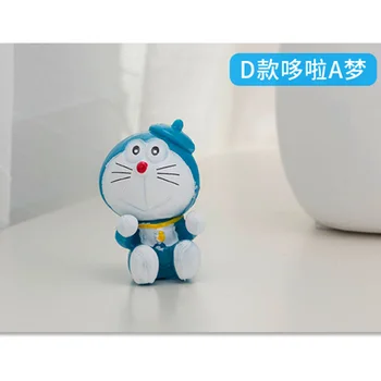 4Pcs/set Japonské anime Mačka robot Doraemon Micro krajiny dekorácie PVC Akcie Obrázok Zberateľskú Model Hračka funkcie opp taška N668