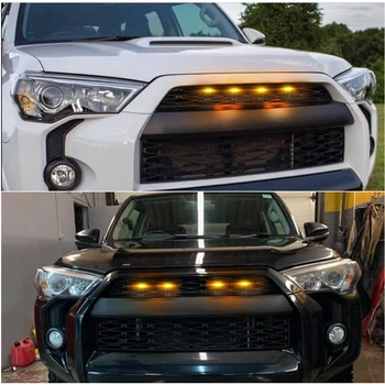 4PCS Svetlé Amber Prednej maske Svetlá LED Žiarovky Držiak Pre Toyota 4Runner-2019 SR5 TRD Off-road Obmedzené TRO Pro