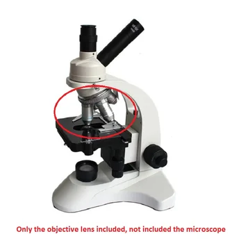 4X/10X/20X/40X/60X/100X Semi-plán Achromatic Cieľ Objektív 195 mm Konjugát Vzdialenosť pre Biologický Mikroskop 160/0.17 45EP