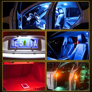 4x Žiadna Chyba T10 LED W5W 194 168 Čítanie batožinového priestoru Lampy, Interiérové Žiarovky Pre BMW E90 E60 Peugeot 307 Mini Cooper R56 Seat leon 2