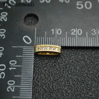 4x12mm Kvalitné Spevnené CZ Zirkón Obdĺžnik Korálky DIY Módne Šperky Zistenia Barokový Luxusné Príslušenstvo Materiály 10pc/veľa