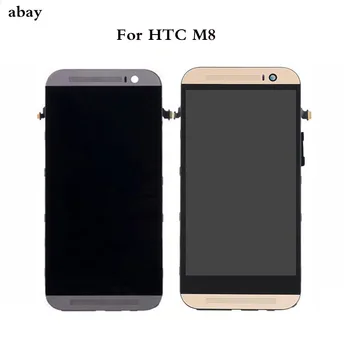5.0 Inch LCD Displej s Rámom Pre HTC One M8 LCD Displej Dotykový Displej Digitalizátorom. Náhradné Diely Pre HTC M8 LCD Displej 831C