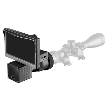 5.0 Palcový Displej Siamské Nočné Videnie, HD 1080P Rozsah videokamery Infračervené Iluminátor Riflescope Lov Optický Systém