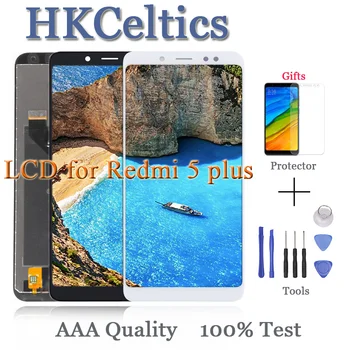 5.99 Palcový Displej Pre Xiao Redmi 5 Plus LCD Displej S Rámom pre xiaaomi redmi5 PLUS LCD Digitalizátorom. Výmena Náhradných Dielov
