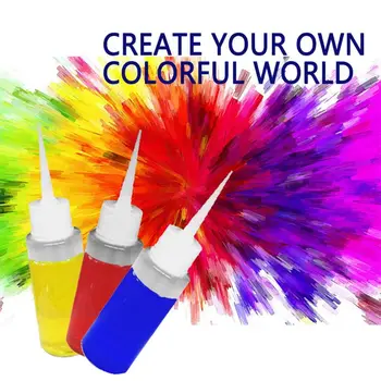 5 Farba tie Dye Skúste Auta One-Step Deti DIY Handričkou Farbivo Umenie Nastaviť Non-Jedovaté na báze Vody, na Trvalé Textilné Farbivá Farby Dodáva Nástroj