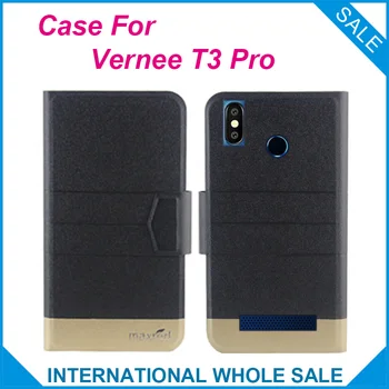 5 Farby Originál! Vernee T3 Pro Prípade Vysokej Kvality Flip Ultra-tenké Luxusné Kožené Ochranné puzdro Pre Vernee T3 Pro Kryt Telefónu
