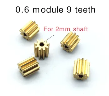 5 KS 0.6 modul 9 zubov, metal gear motor výstroj FC280 výstroj Vnútorného otvoru 2.0 MM Mínus tolerancie,Pre 2.0 MM hriadeľa motora tesný fit