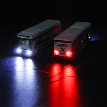 5 KS 1:100 Model Osvetlené Diecast Autobusy TT HO zmenšený Model Autobusu, 12V Osvetlenie Budovy Rozloženie EBS10003 Železničné Modelárstvo