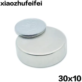 5 ks 30*10 Veľké Silné Neodýmu NdFeB Magnety 30x10 Vzácnych Zemín Kolo Disk Chladnička 30x10mm 30 mm*10 mm 30mmx10mm